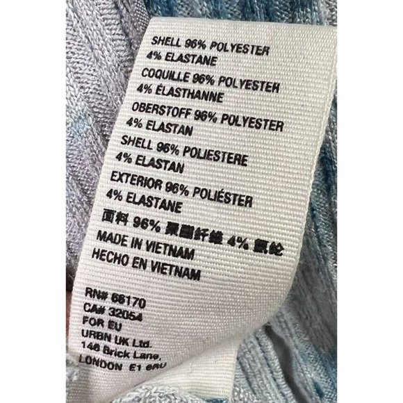 Free People Layer Me Henley Top XL Grey Floral Long Bell Sleeve Ribbed Boho - Picture 7 of 12